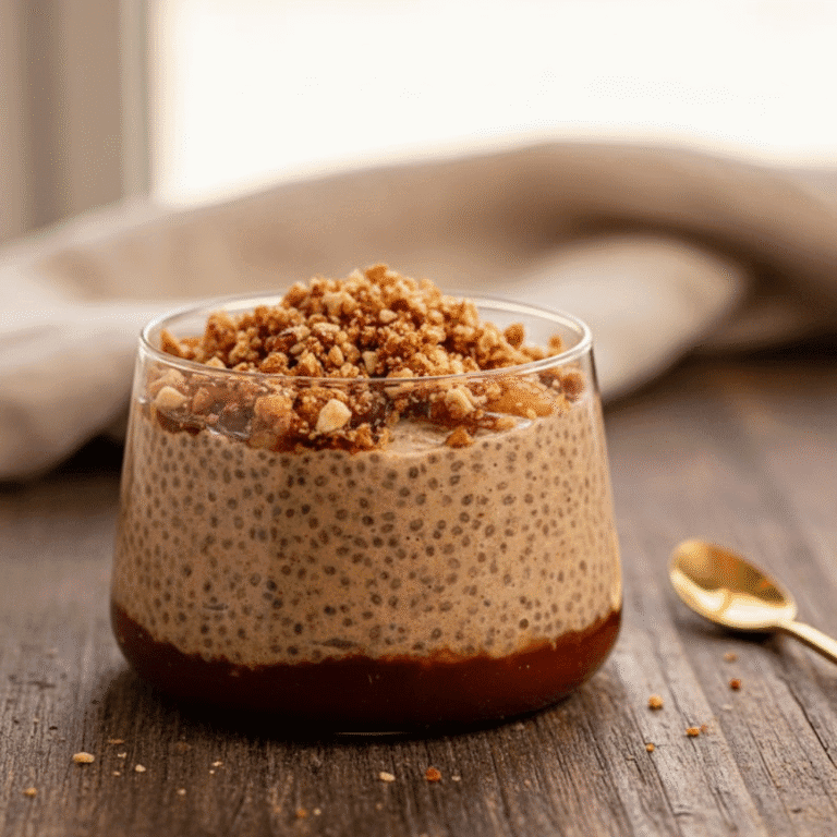 Delight in Apple Crumble Chia Pudding: A Healthy Treat!