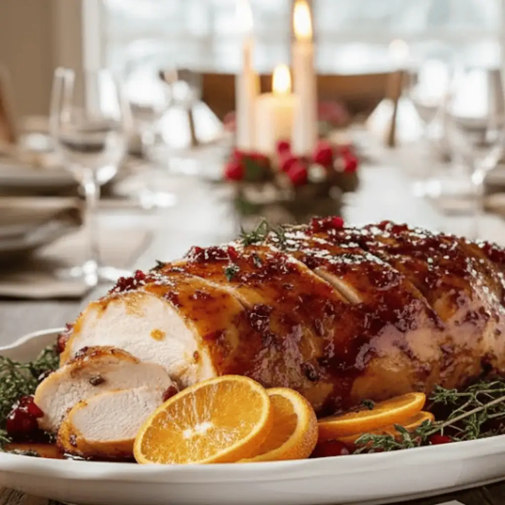 Cranberry Orange Glazed Turkey Breast