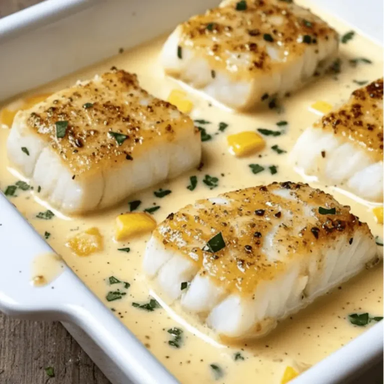 Enjoy Baked Cod in Coconut Lemon Cream Sauce for Dinner Tonight!