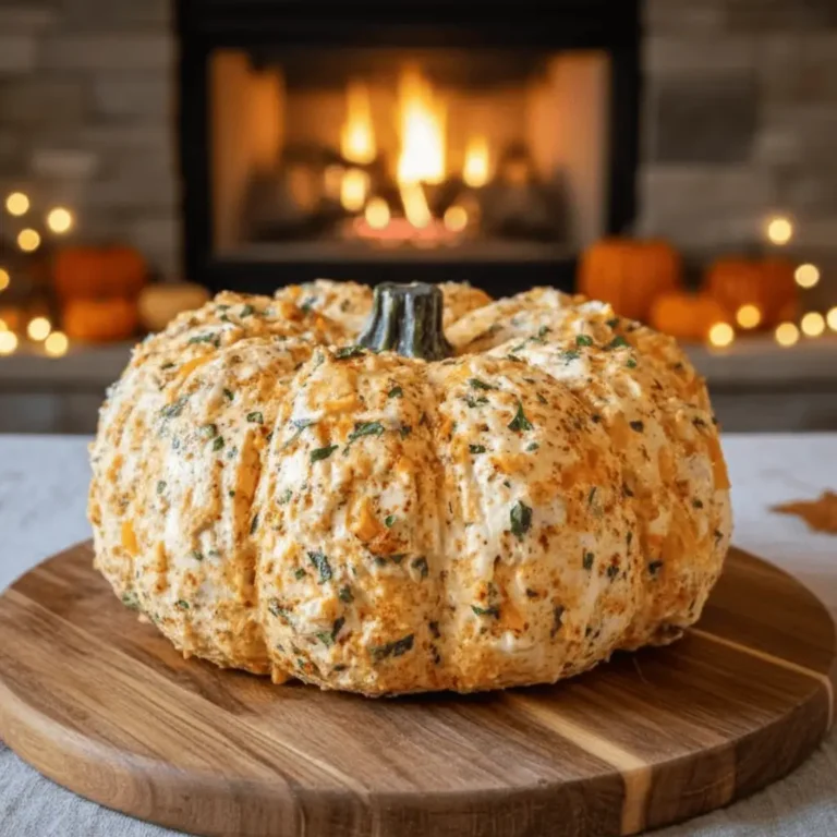 Create the Perfect Pumpkin-Shaped Cheese Ball for Fall Parties