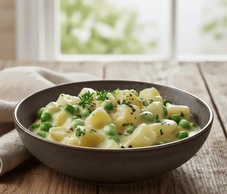 Indulge in Creamed Peas and Potatoes: A Comforting Delight