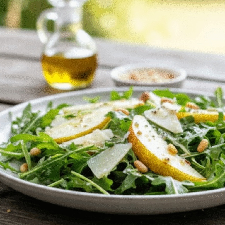 Discover the Perfect Pear and Arugula Salad with Honey Vinaigrette