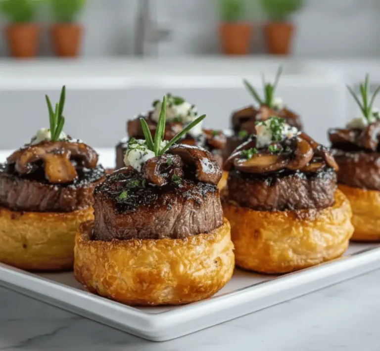 Indulge in Mini Beef Wellington Bites: A Delicious Delight!